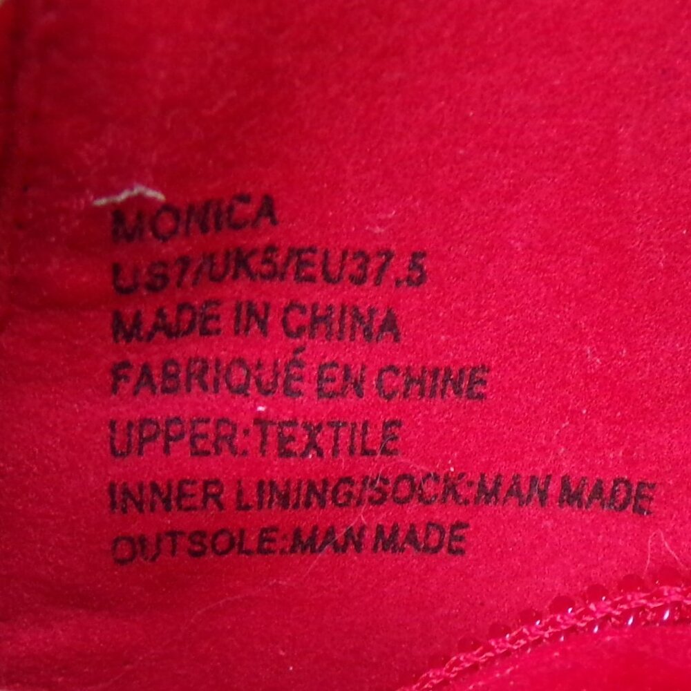 MADISON BY SHOEDAZZLE size 7 red faux-suede ultra-high-heel ankle booties - Picture 14 of 16